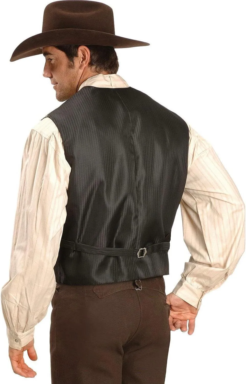 Scully Black Classic Paisley Men's Vest RW093