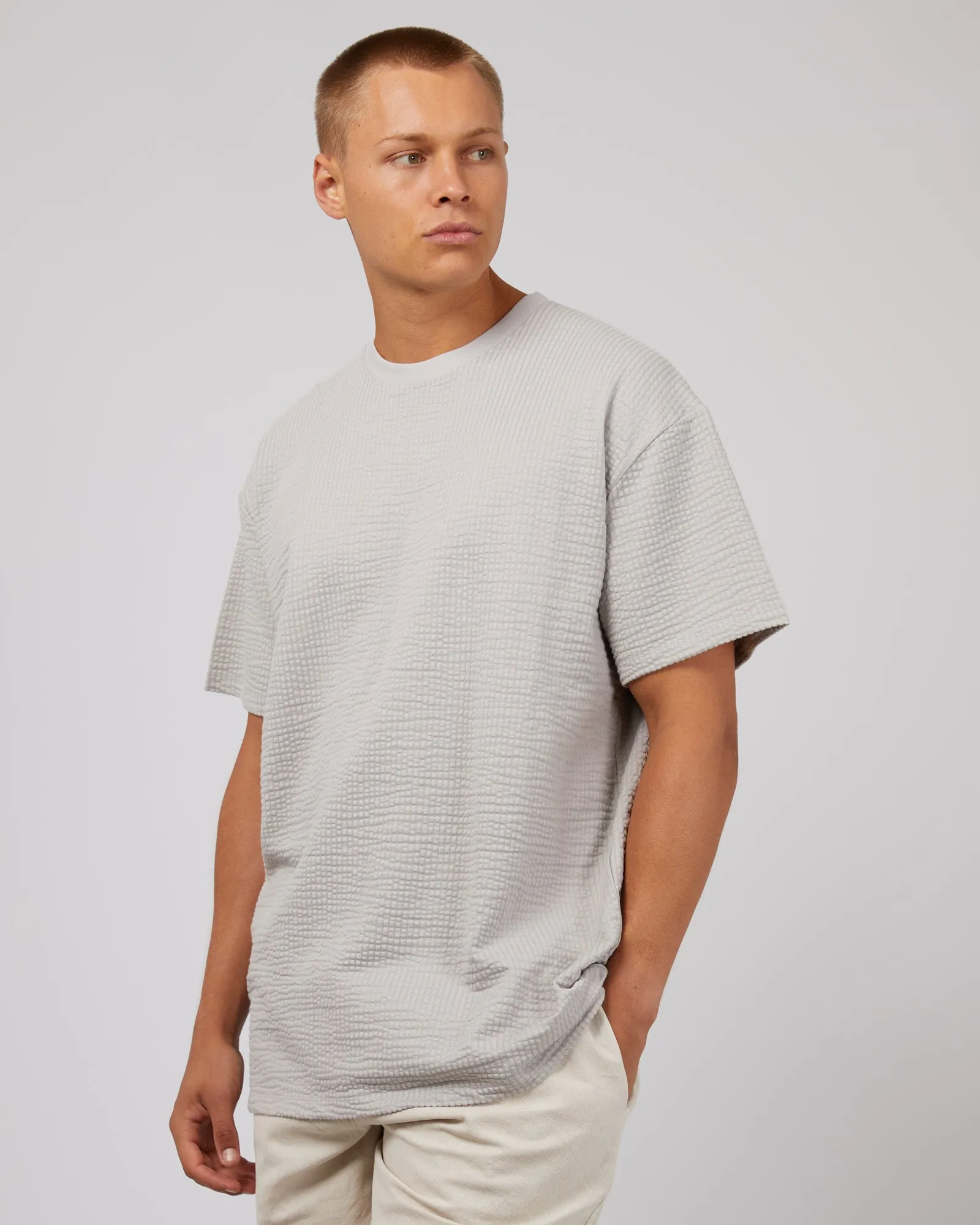 Seersucker Tee Grey