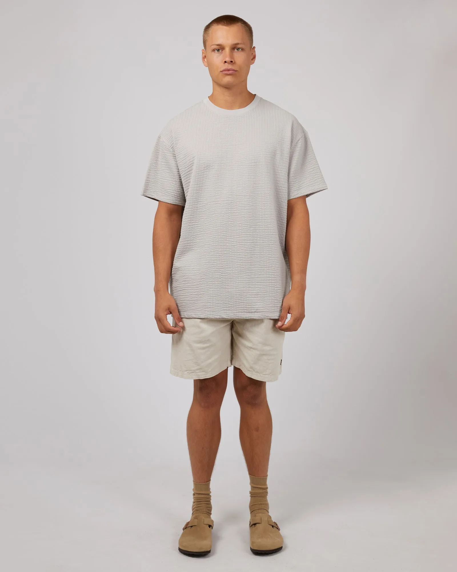 Seersucker Tee Grey