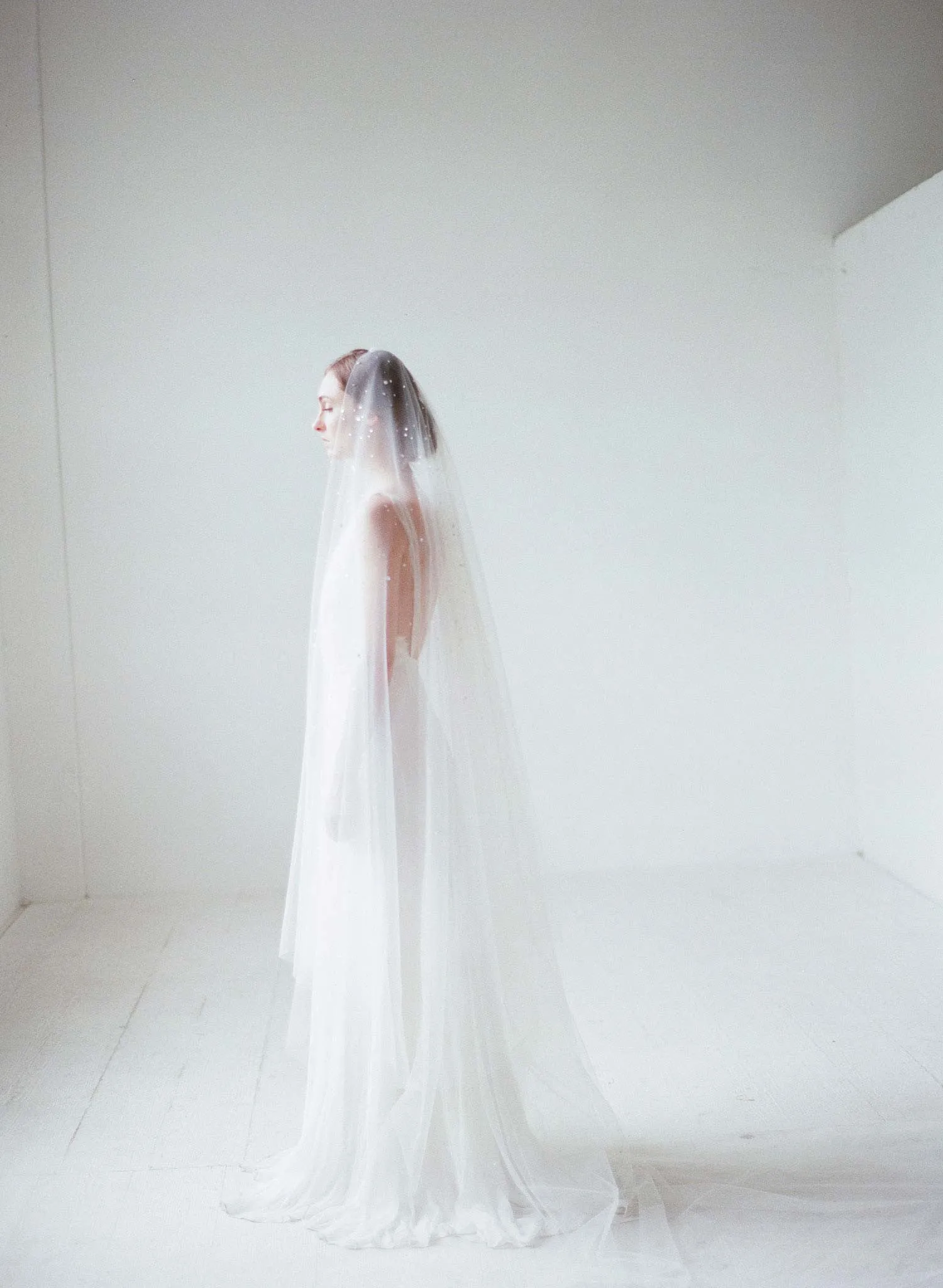 Shimmering starry crystal veil - Style #712
