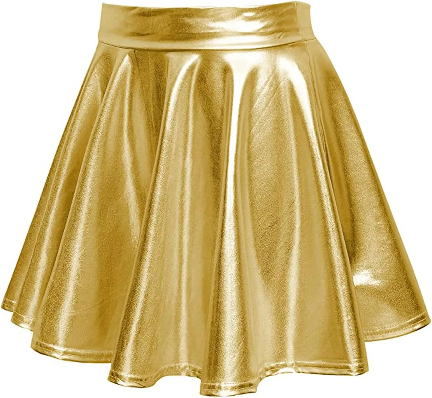 Skirts for Women Midi Length Skirt Short High Pleated Waist Elegant Solid Leather Women's Plus Size Mini Skirt