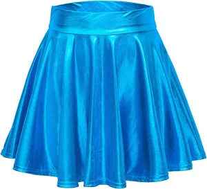 Skirts for Women Midi Length Skirt Short High Pleated Waist Elegant Solid Leather Women's Plus Size Mini Skirt