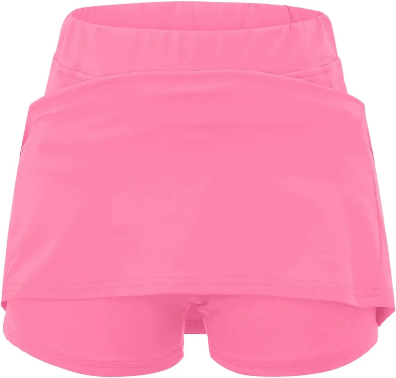 Skort Dress for Women Solid Skirt with Shorts Underneath High Waisted Workout Athletic Skorts Skinny Sports Golf Skirts