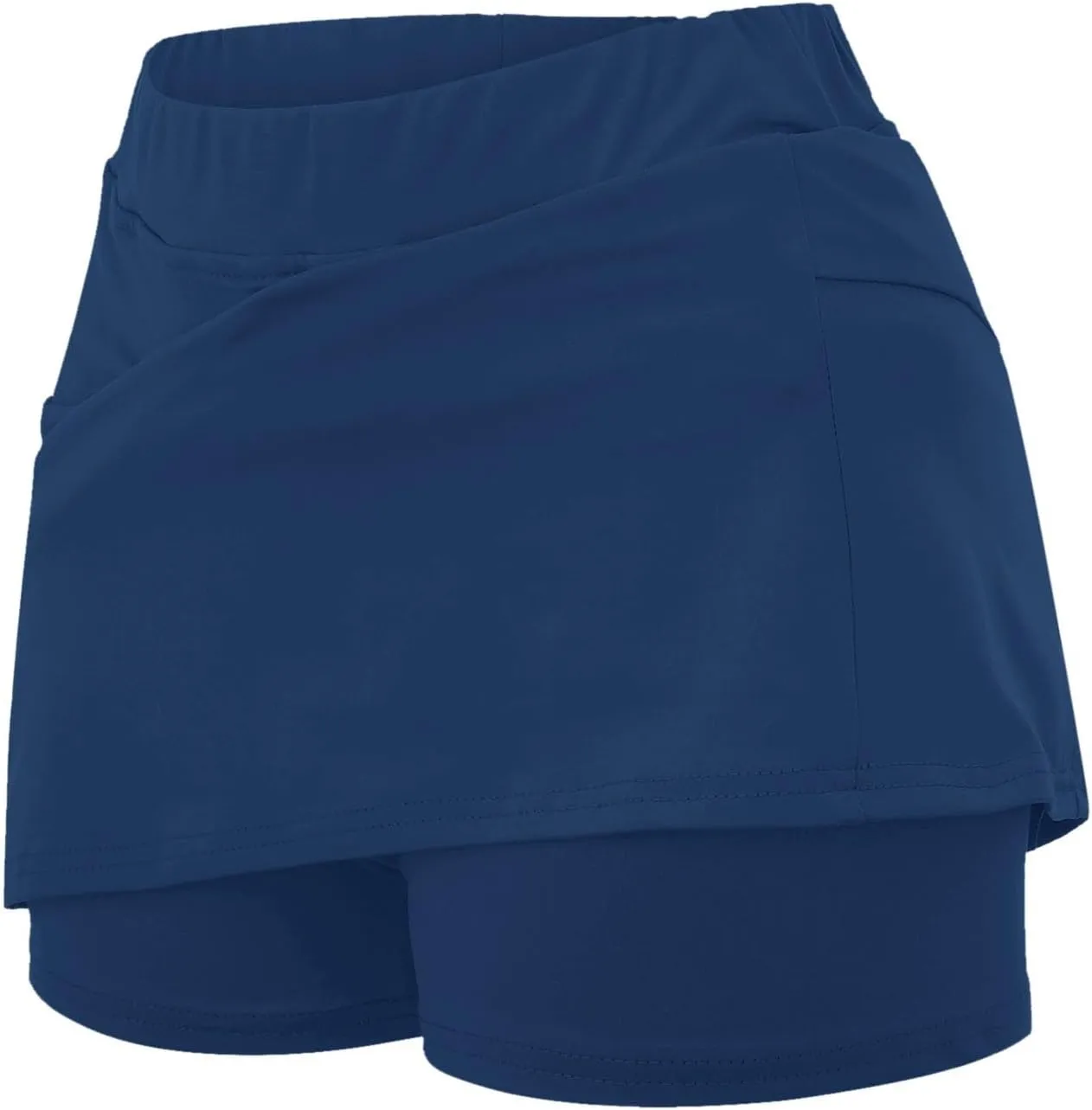 Skort Dress for Women Solid Skirt with Shorts Underneath High Waisted Workout Athletic Skorts Skinny Sports Golf Skirts