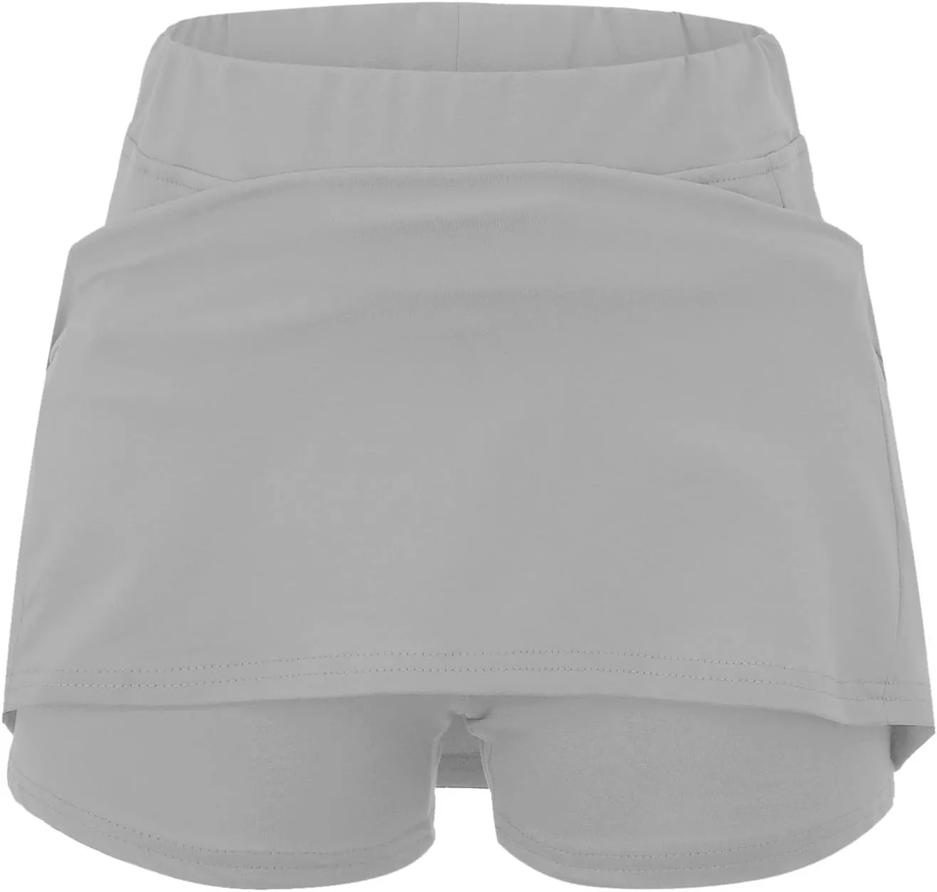 Skort Dress for Women Solid Skirt with Shorts Underneath High Waisted Workout Athletic Skorts Skinny Sports Golf Skirts
