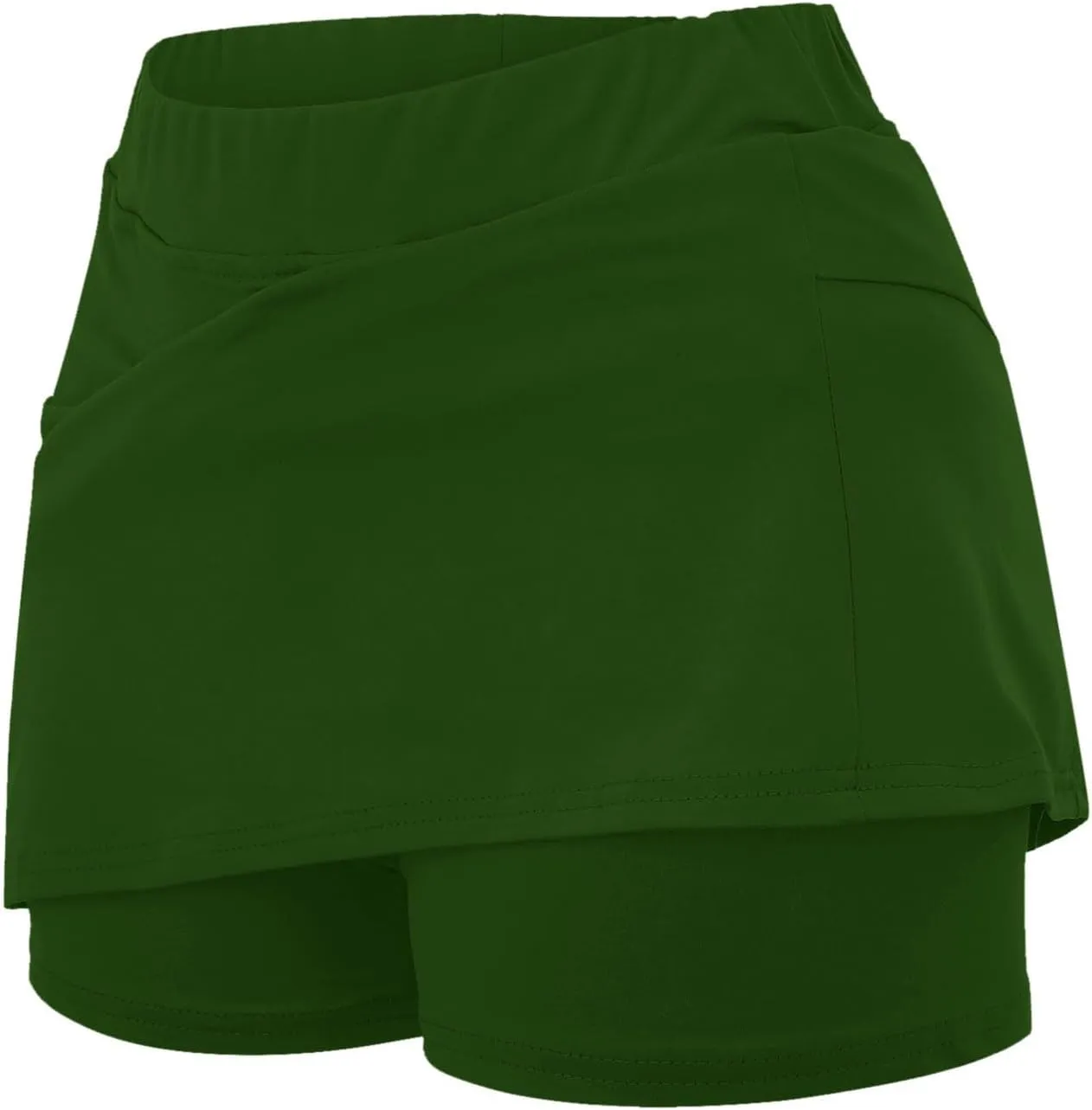 Skort Dress for Women Solid Skirt with Shorts Underneath High Waisted Workout Athletic Skorts Skinny Sports Golf Skirts