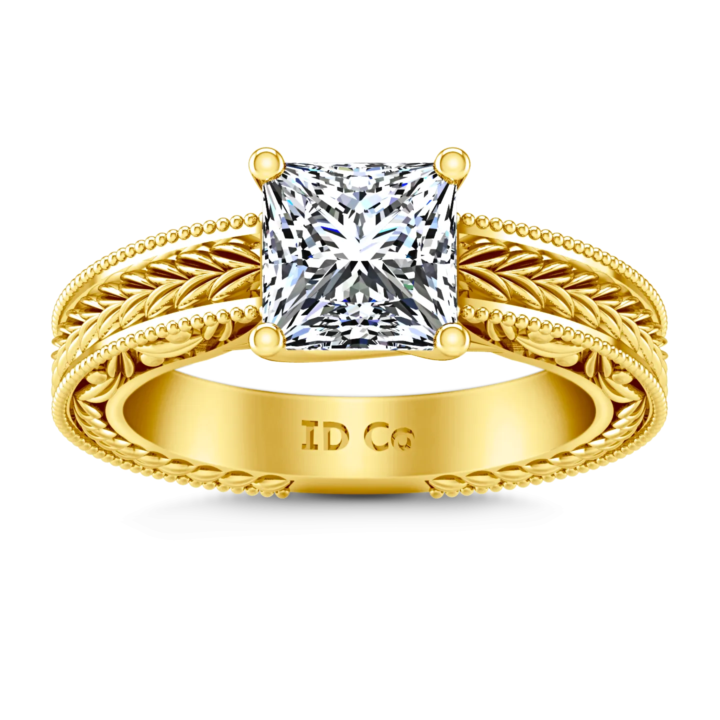 Solitaire Engagement Ring Rowan 14K Yellow Gold