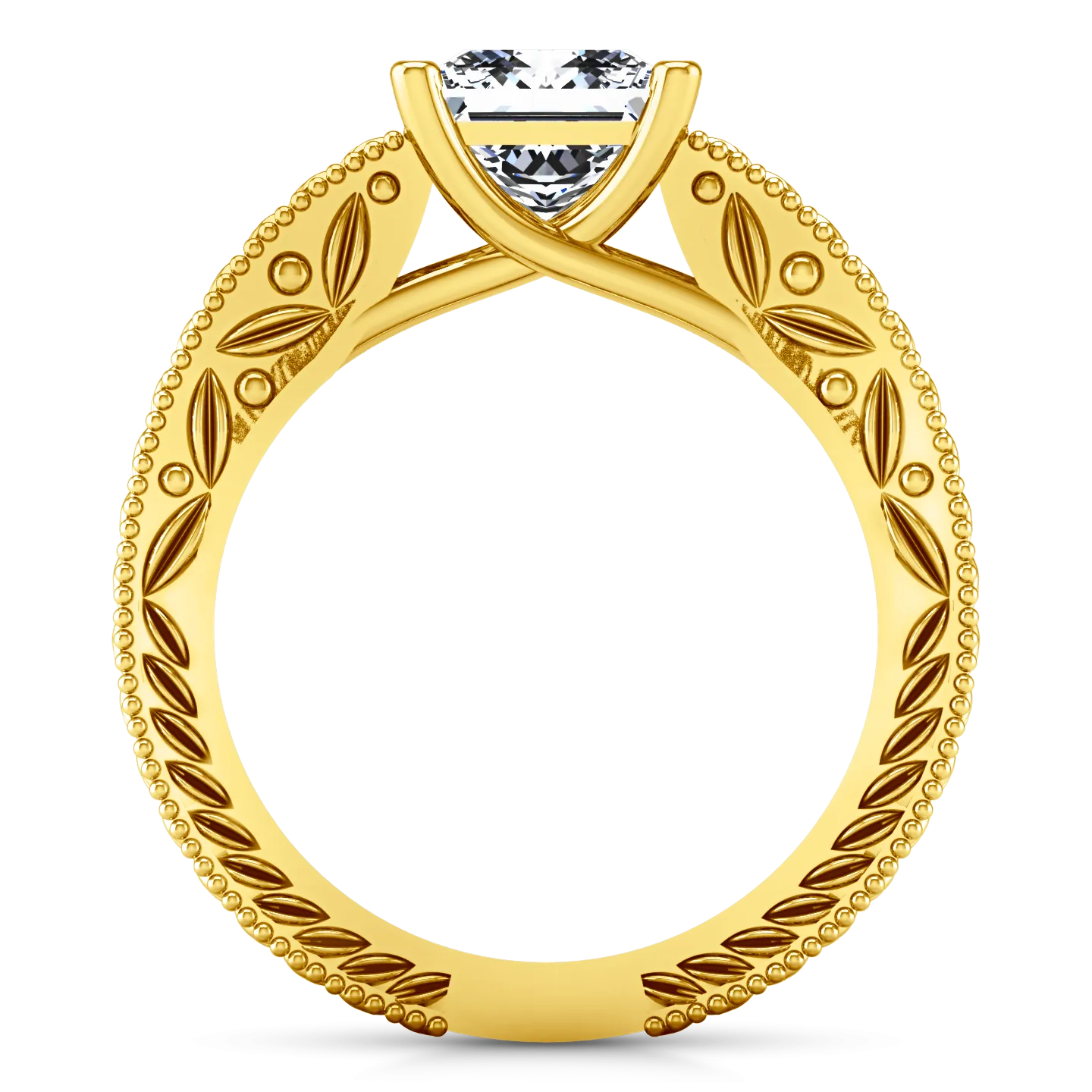 Solitaire Engagement Ring Rowan 14K Yellow Gold