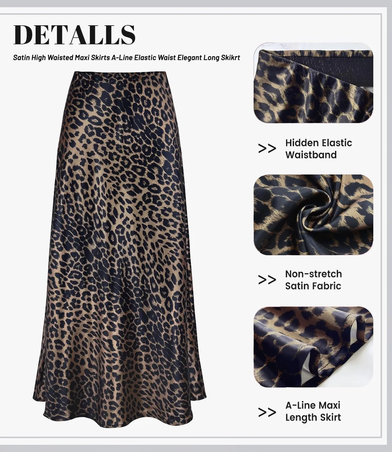 Spring Summer Skirts 2025 Satin Skirt High Waisted Maxi Cocktail Party Wedding A-Line Long Skirts