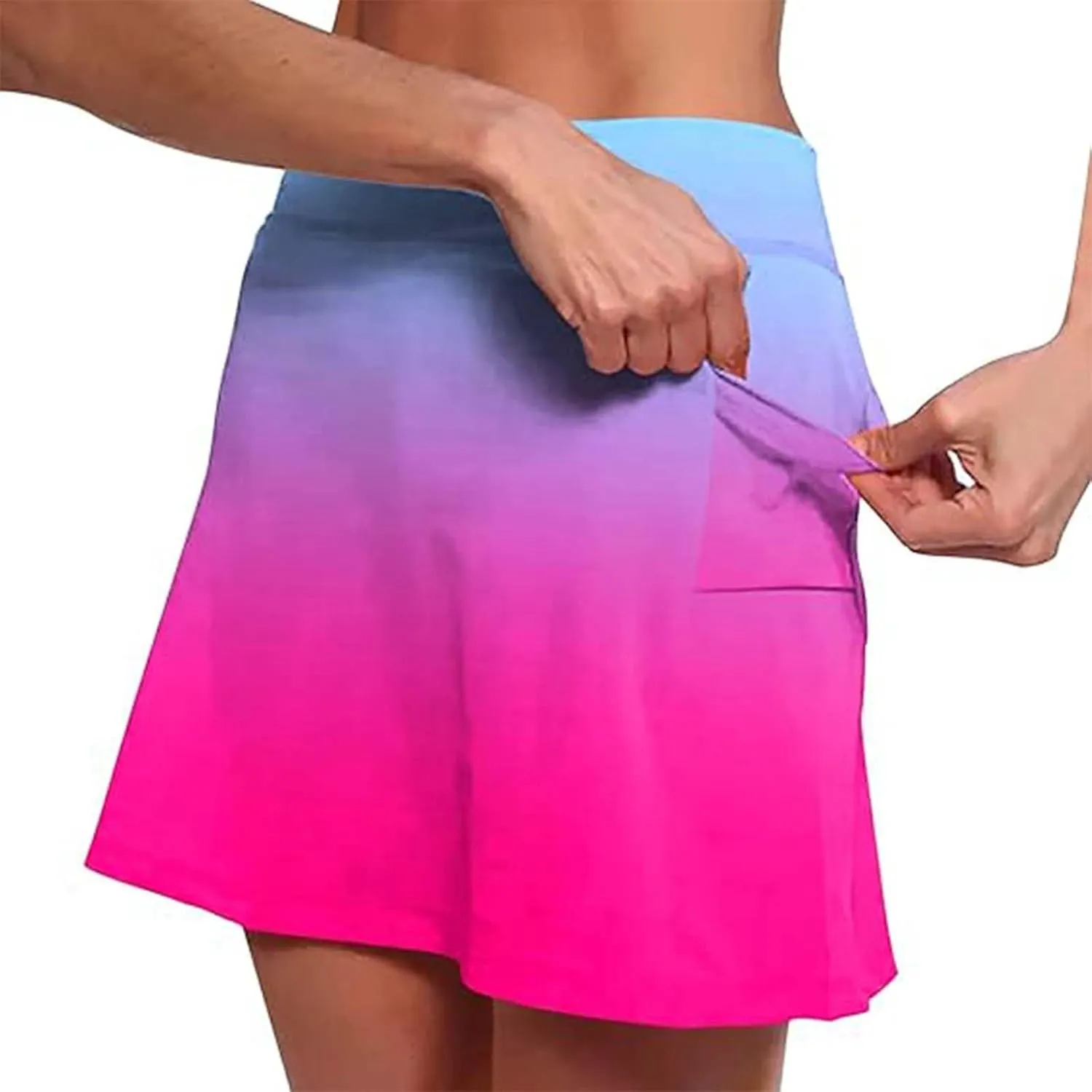 Summer Skirts for Women 2025 Vacation High Waisted A Line Tennis Golf Athletic Casual Skorts with Pockets Knee Length Skirts