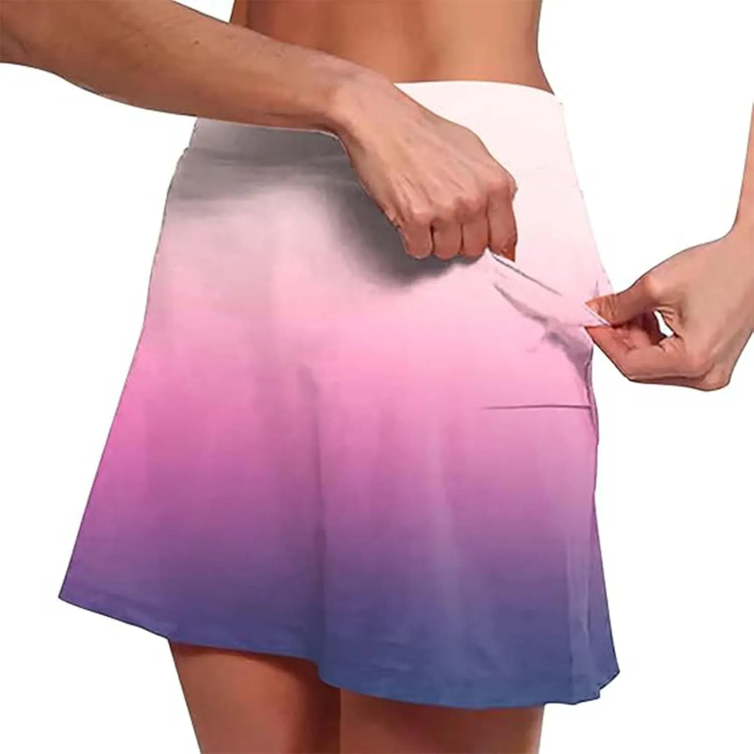 Summer Skirts for Women 2025 Vacation High Waisted A Line Tennis Golf Athletic Casual Skorts with Pockets Knee Length Skirts