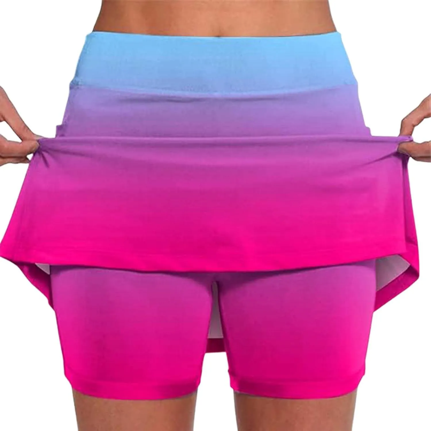 Summer Skirts for Women 2025 Vacation High Waisted A Line Tennis Golf Athletic Casual Skorts with Pockets Knee Length Skirts