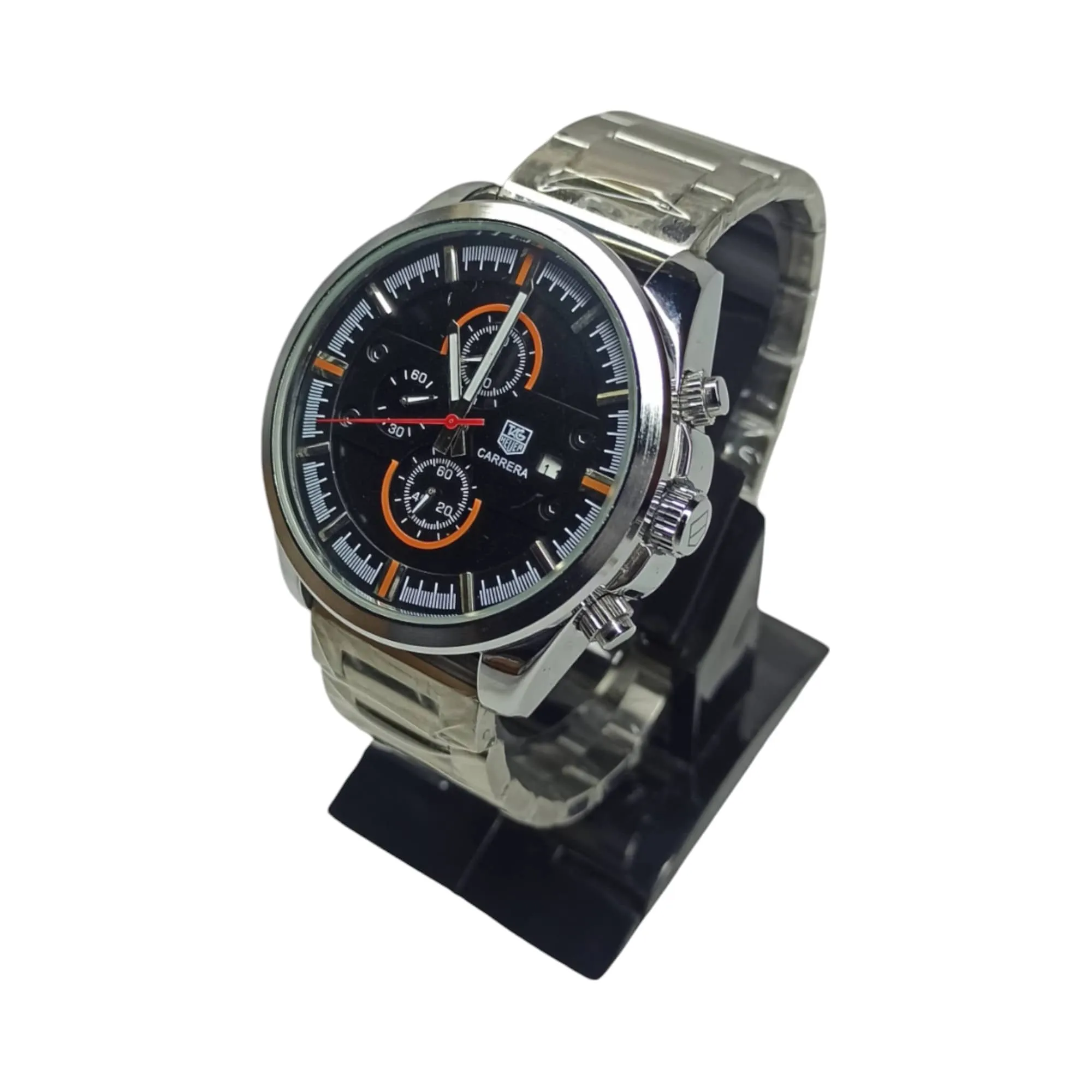 Tag Heuer – Carrera – High Quality – Chrono graph – Silver/Black – Men Watch