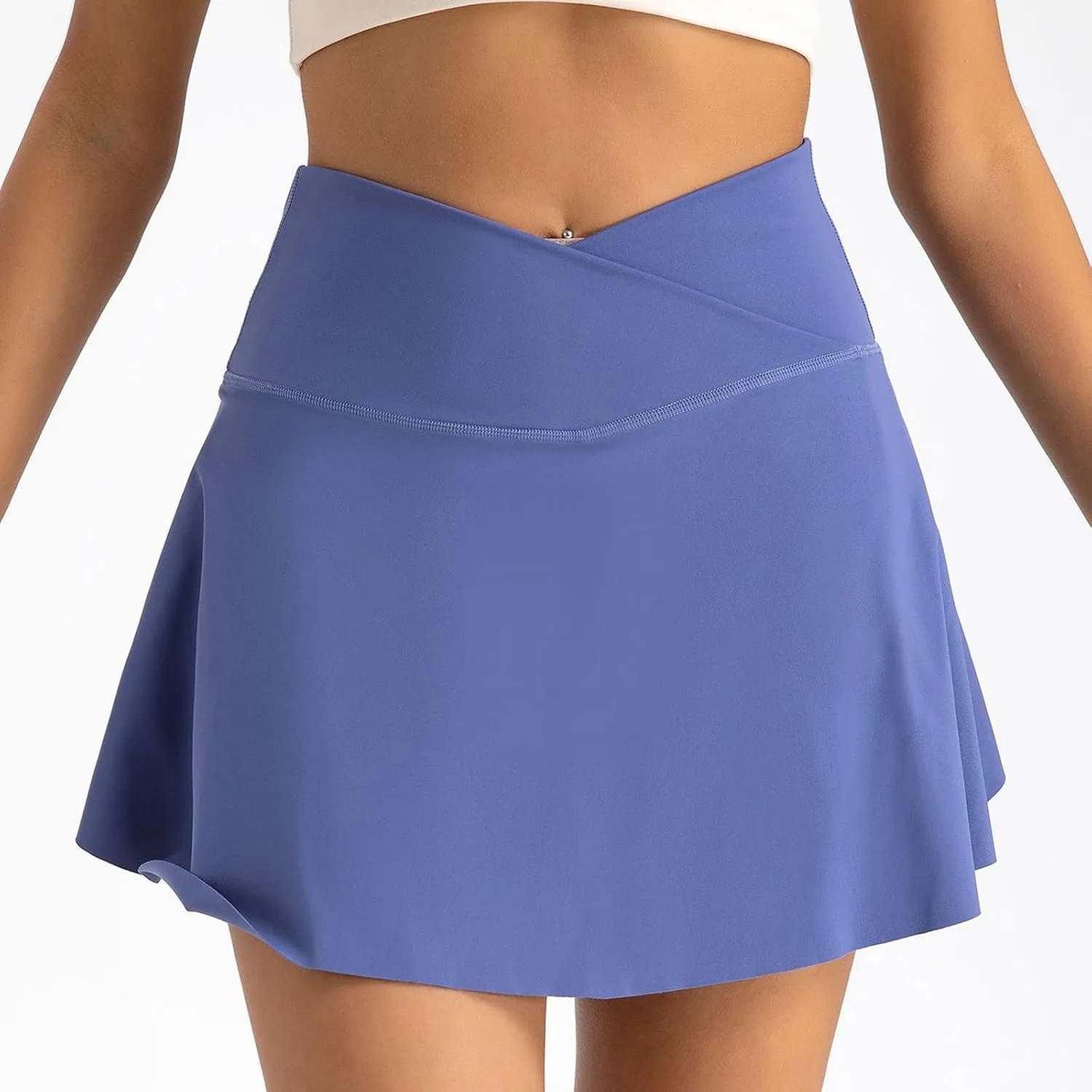 Tennis Skirt for Women Summer High Waist Tiered Golf Mini Skort Built-in Shorts