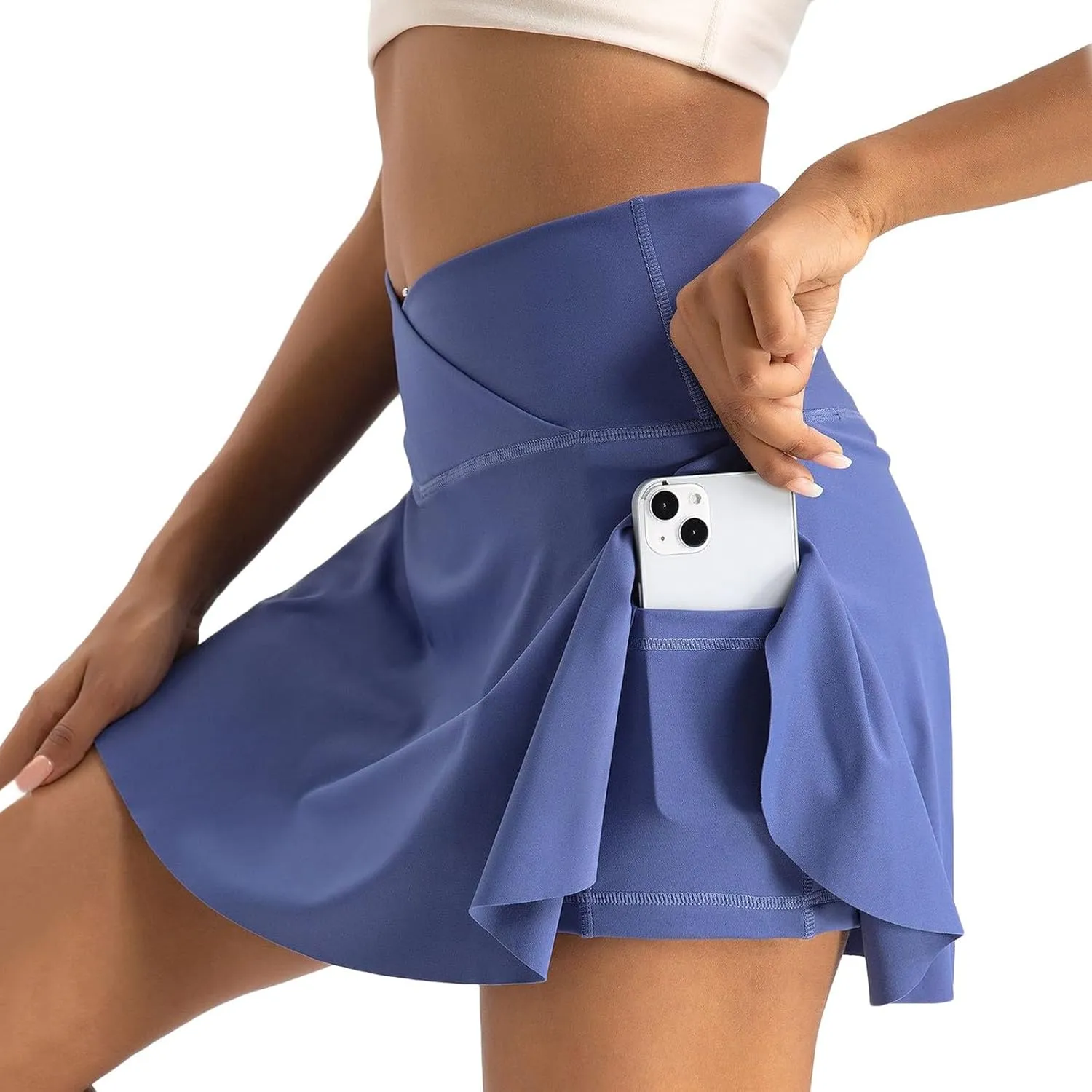 Tennis Skirt for Women Summer High Waist Tiered Golf Mini Skort Built-in Shorts