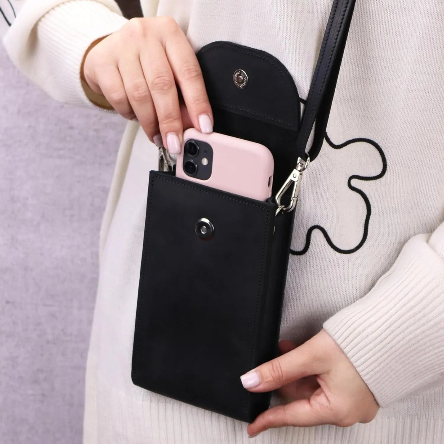 The Original Clutch Wallet PU Leather Crossbody Cell Phone Bag for Women Wallet Purse, High Original Capacity Clutch Wallet