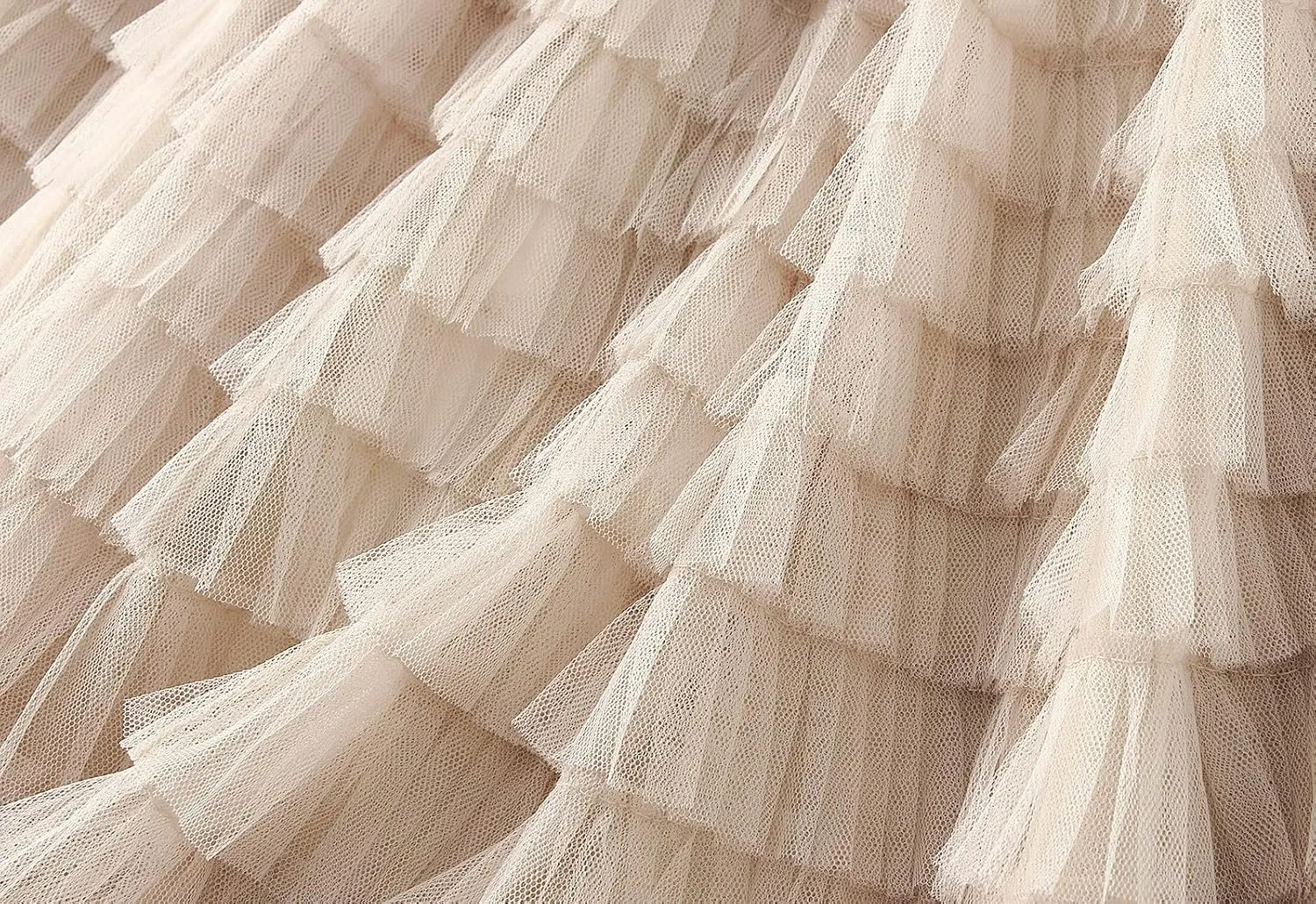 Tulle Skirts for Women, Tiered Layered Mesh Skirt, Elastic Waist A Line Maxi Tulle Skirts Petticoat