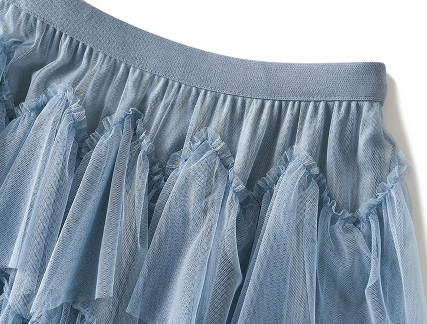 Tulle Skirts for Women, Tiered Layered Mesh Skirt, Elastic Waist A Line Maxi Tulle Skirts Petticoat