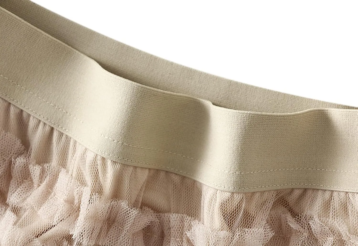 Tulle Skirts for Women, Tiered Layered Mesh Skirt, Elastic Waist A Line Maxi Tulle Skirts Petticoat