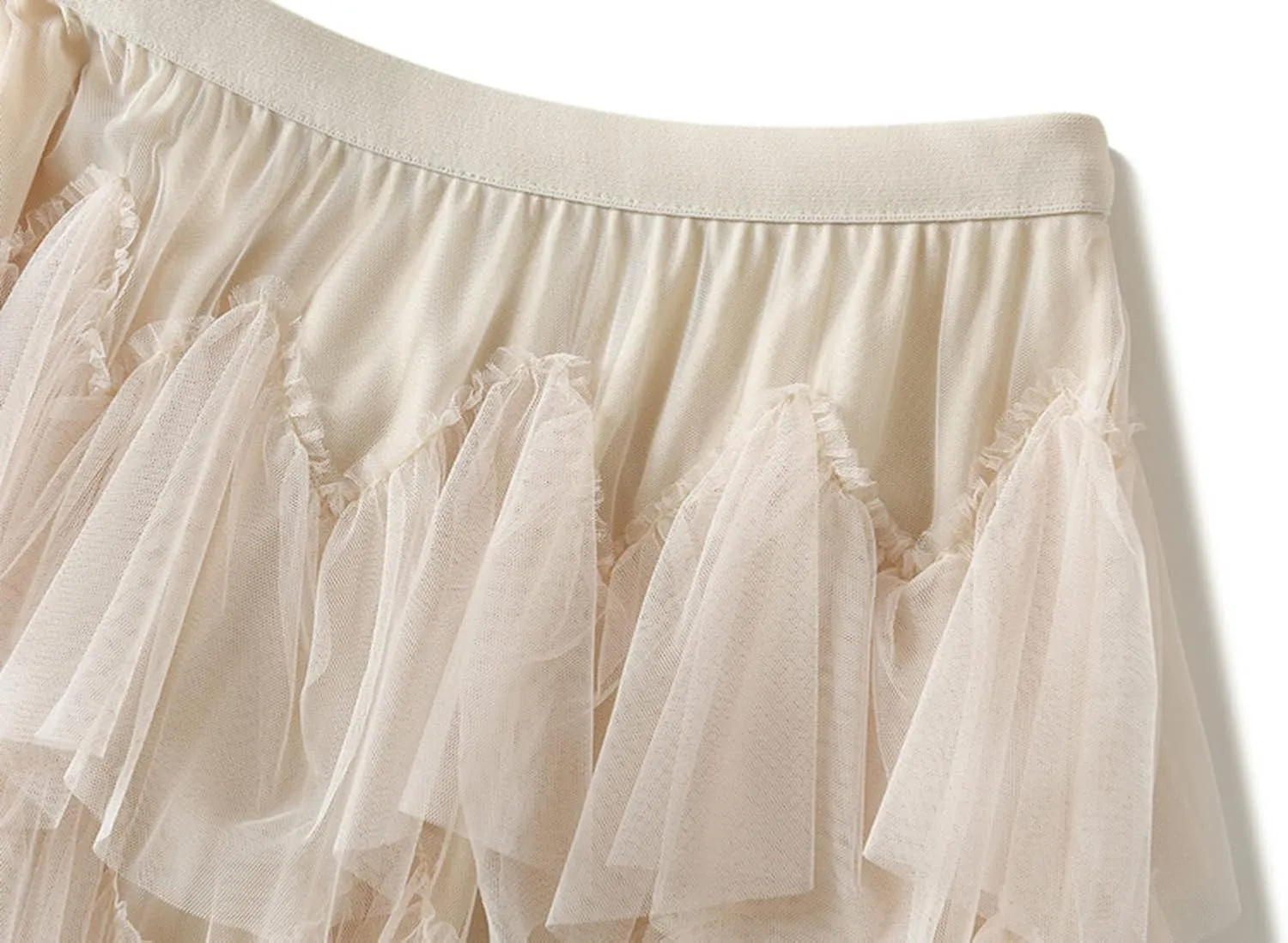 Tulle Skirts for Women, Tiered Layered Mesh Skirt, Elastic Waist A Line Maxi Tulle Skirts Petticoat