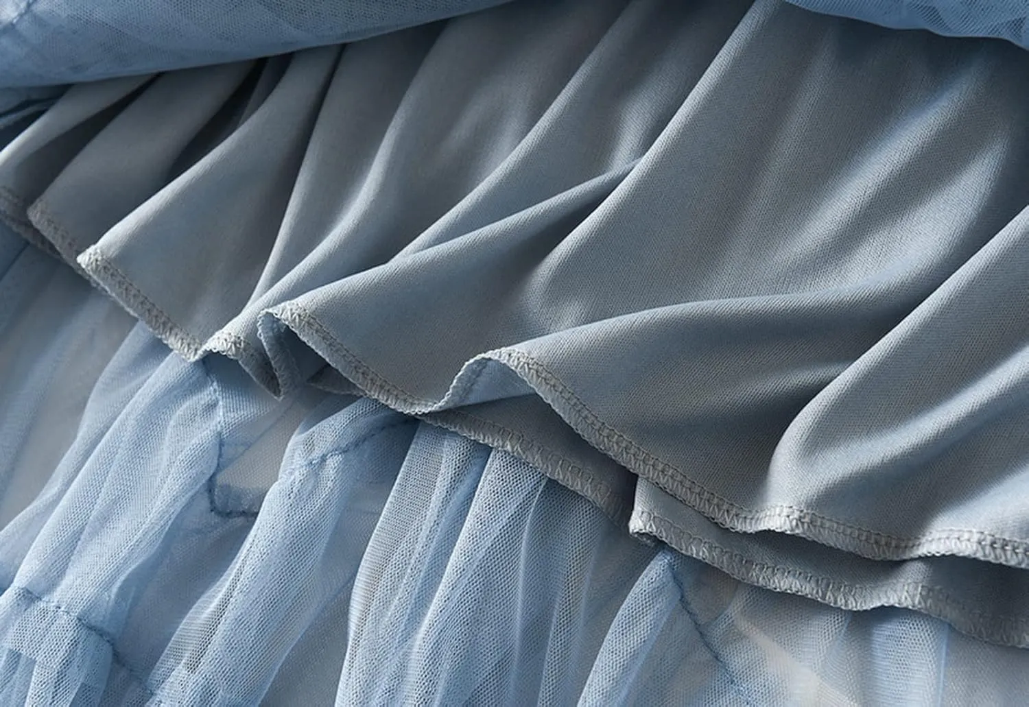 Tulle Skirts for Women, Tiered Layered Mesh Skirt, Elastic Waist A Line Maxi Tulle Skirts Petticoat