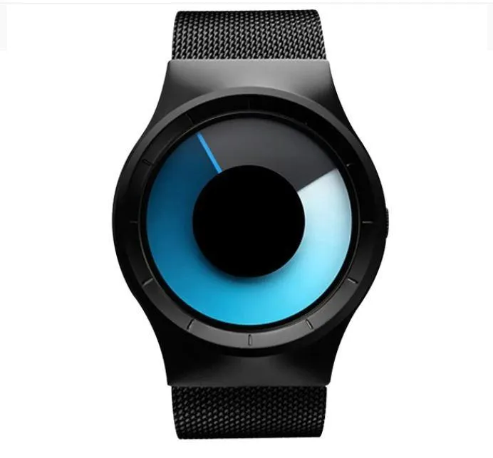 Unisex Minimalist Northern Lights Inspired quartz colourful casual watches