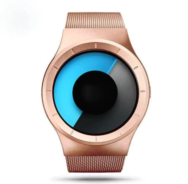 Unisex Minimalist Northern Lights Inspired quartz colourful casual watches