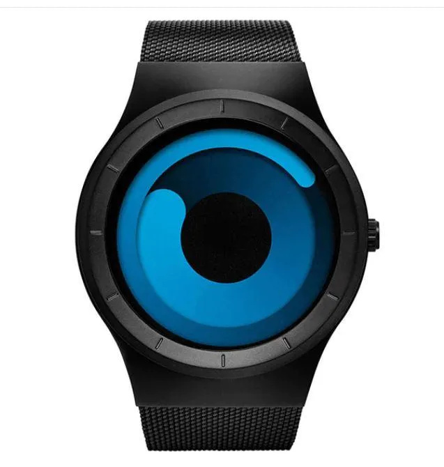 Unisex Minimalist Northern Lights Inspired quartz colourful casual watches