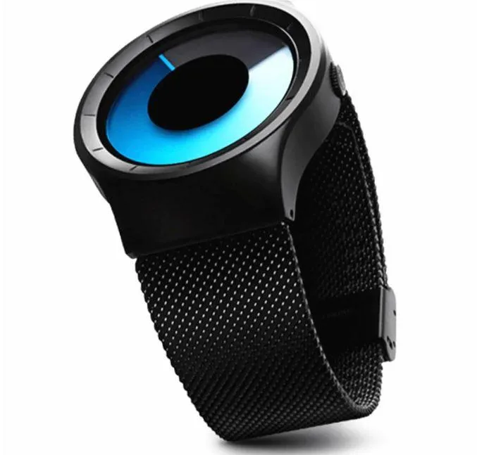 Unisex Minimalist Northern Lights Inspired quartz colourful casual watches