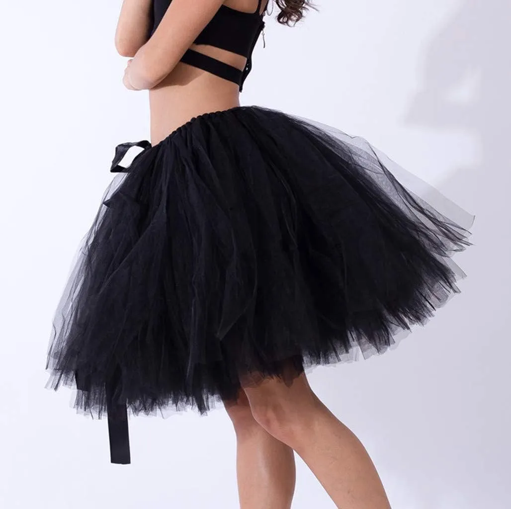 White Tulle Skirts for Women Midi Length Womens Pleated Short Skirt Adult Tutu Purple Tulle Skirt for Women Plus