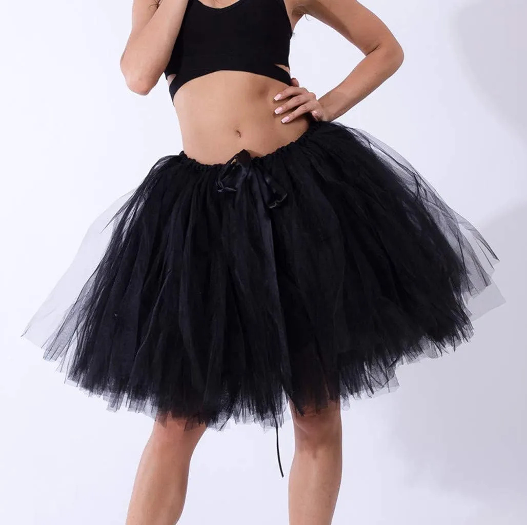 White Tulle Skirts for Women Midi Length Womens Pleated Short Skirt Adult Tutu Purple Tulle Skirt for Women Plus