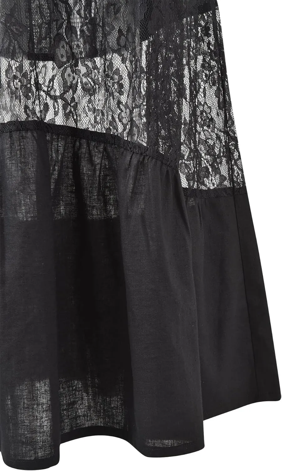 Women Lace Sheer Maxi Skirt Y2k High Waist Split Midi Skirt Sexy See Through Cover Up Long Skirt Beach Boho Clubwear