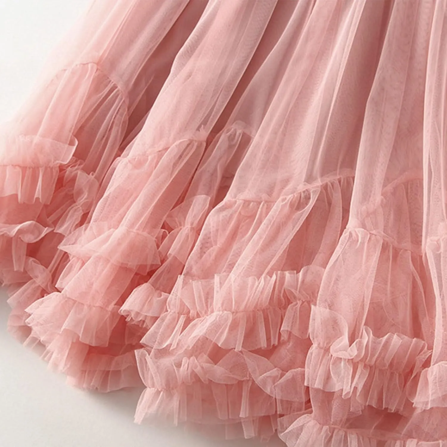 Women Maxi Tutu Tulle Skirt Elastic High Waist Layered Skirt Mesh A-Line Midi Skirt Pleated Cocktail Party Skirts