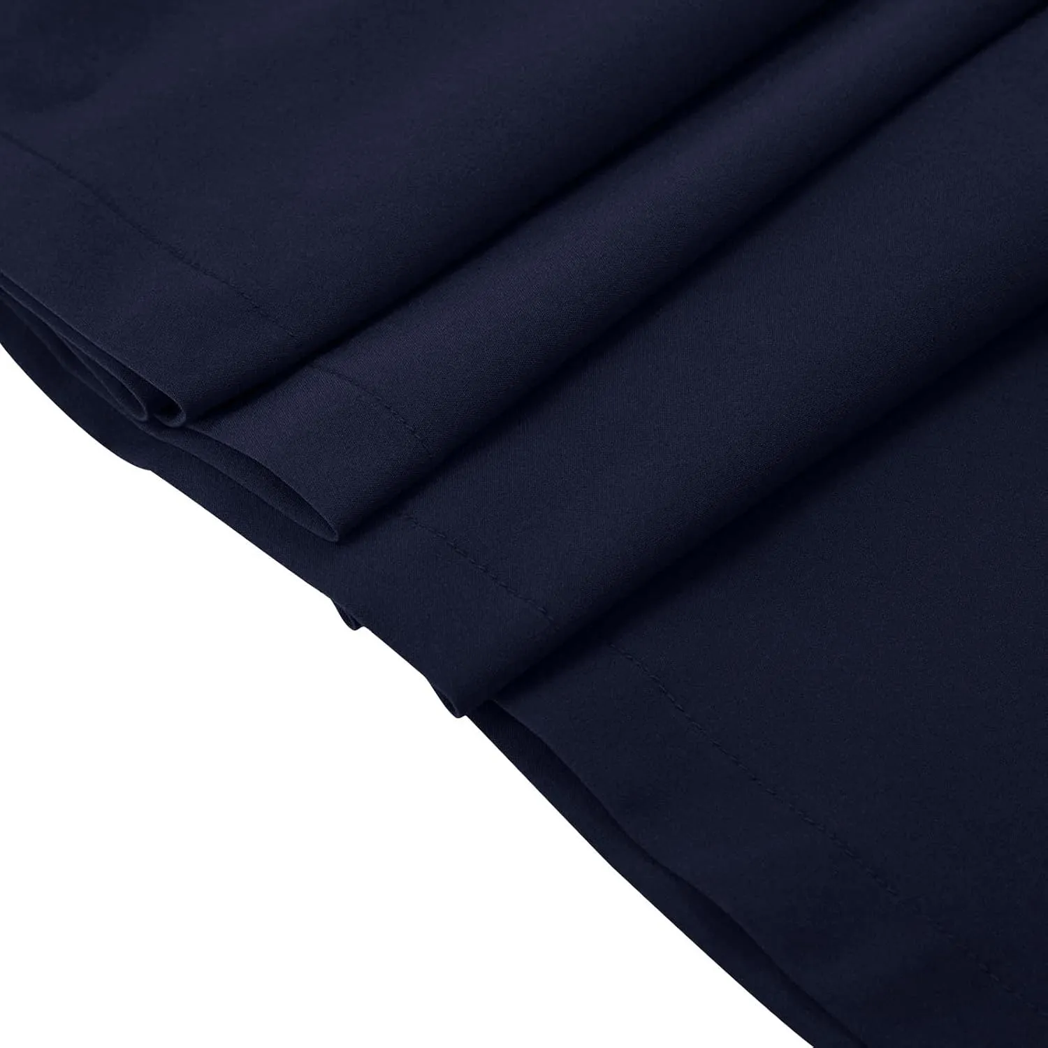 Women Midi Skirt Button High Waisted Elastic Casual Solid Color Pleated Knee Length Flowy A Line Skirts