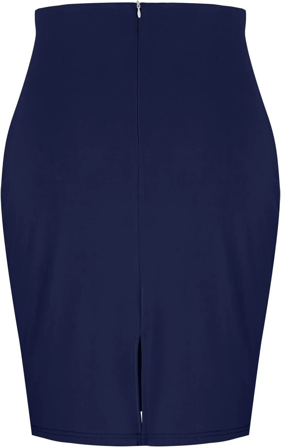 Women Ribbed Knit Mini Skirt High Waist Stretchy Bodycon Slim Lightweight Casual Black Sexy Party Knee Length Skirt