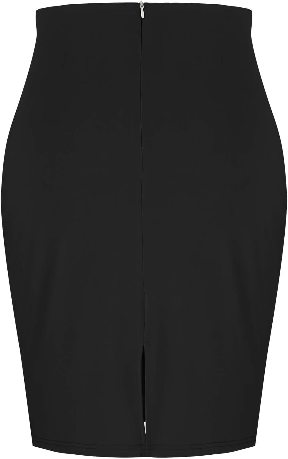 Women Ribbed Knit Mini Skirt High Waist Stretchy Bodycon Slim Lightweight Casual Black Sexy Party Knee Length Skirt
