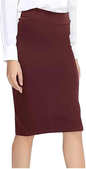 Women Ribbed Knit Mini Skirt High Waist Stretchy Bodycon Slim Lightweight Casual Black Sexy Party Knee Length Skirt
