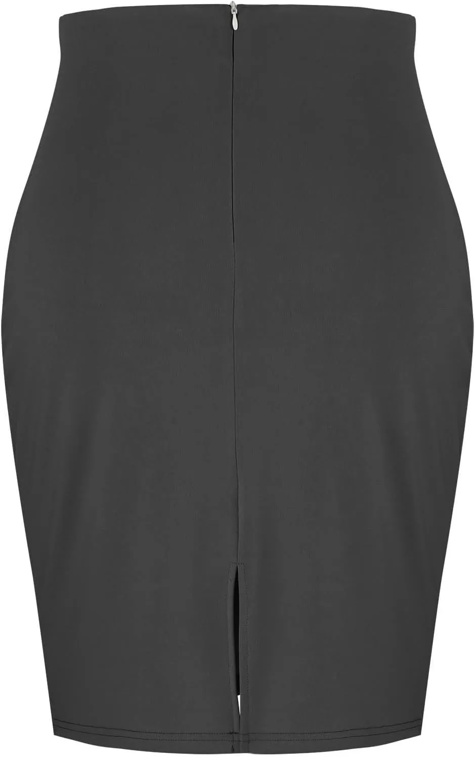 Women Ribbed Knit Mini Skirt High Waist Stretchy Bodycon Slim Lightweight Casual Black Sexy Party Knee Length Skirt