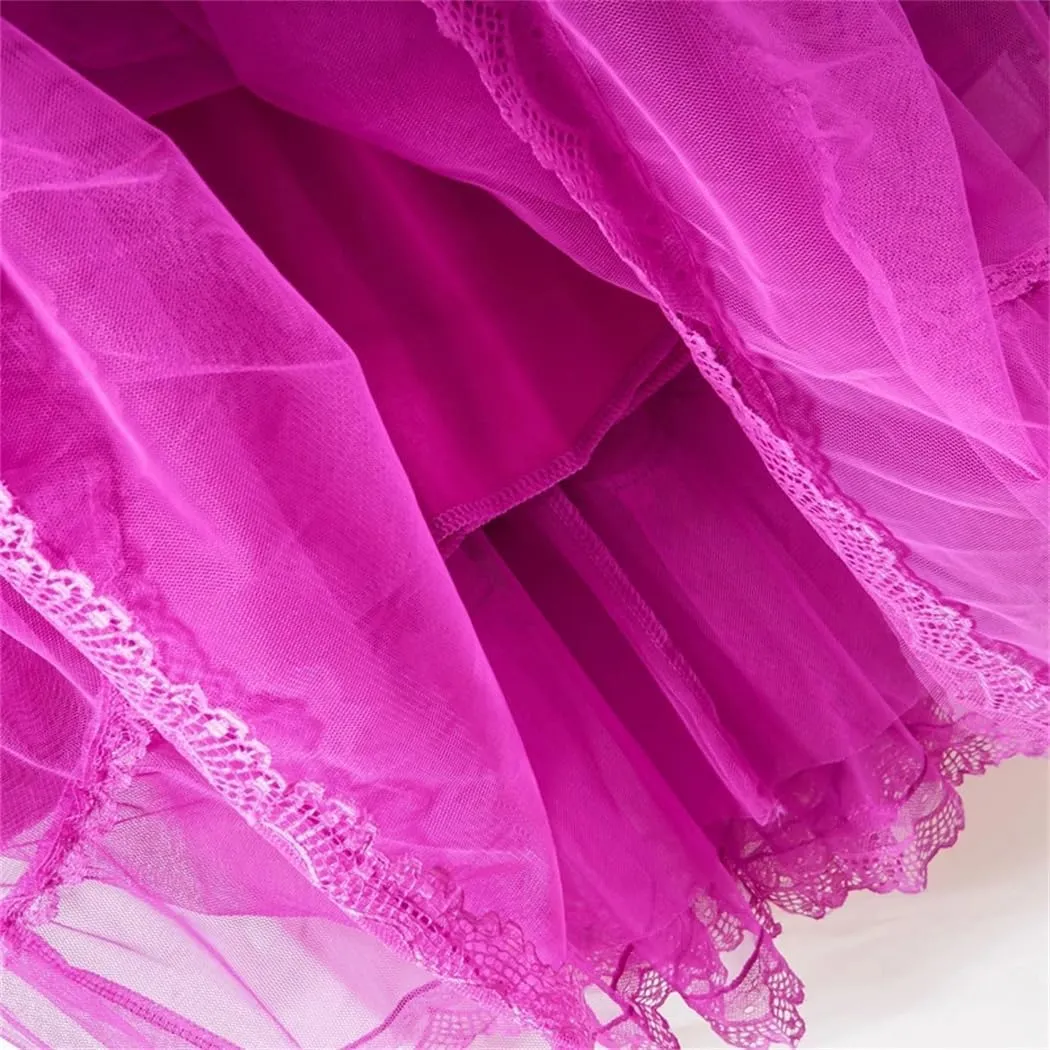 Women Spring Autumn Long Skirt Gauze High Waisted Grace Puff Skirts Patchwork Skirt Tulle Skirts
