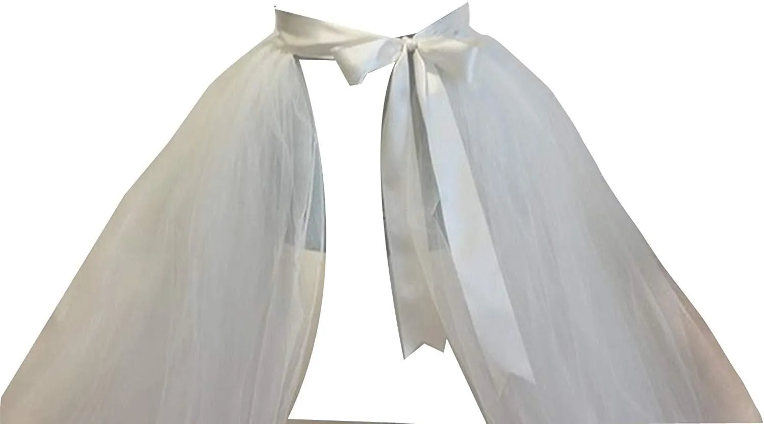 Women Wedding Maxi Tulle Skirts Detachable Train Overskirt Overlay Long Bridal