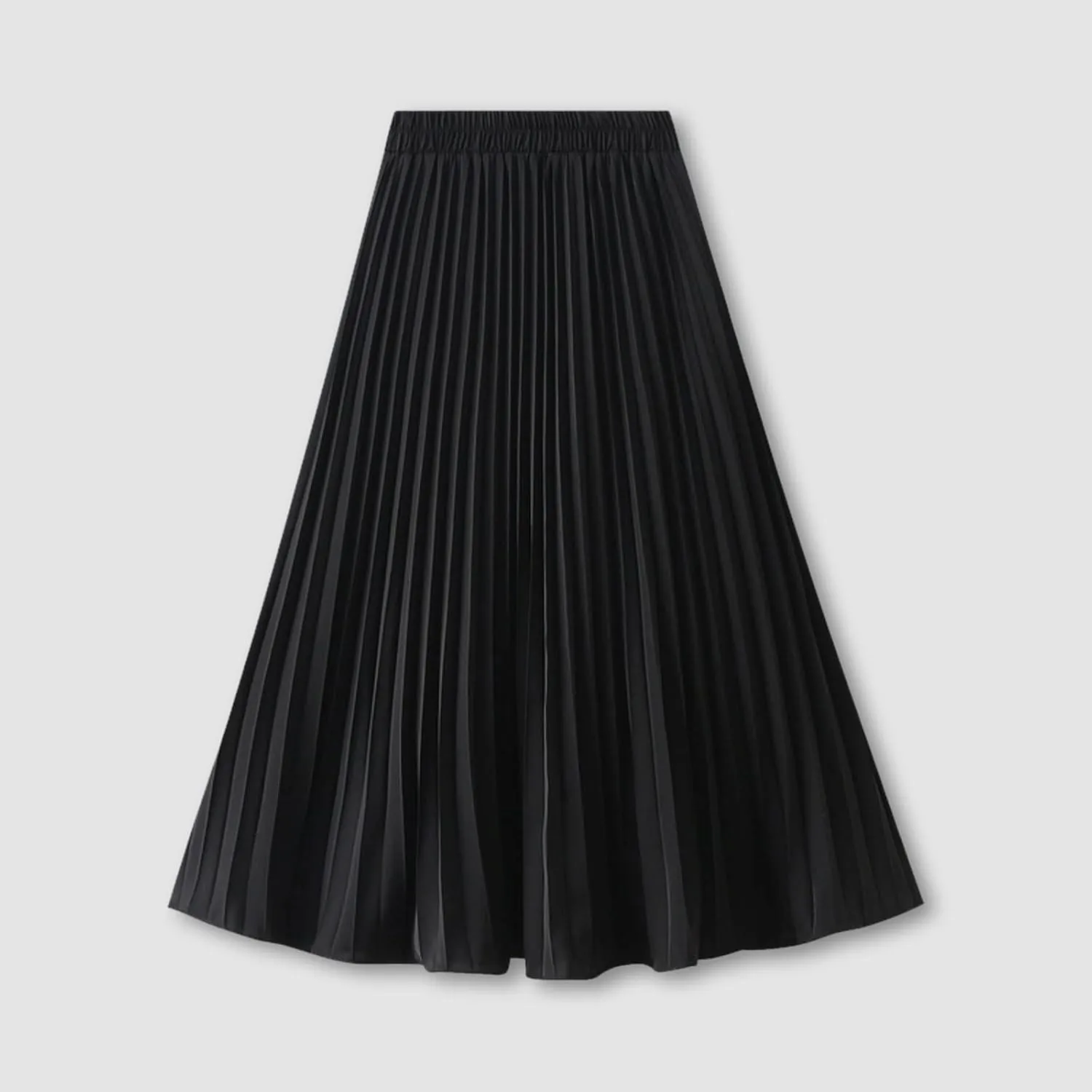 Womens Casual Fashion Stretch Skirt Women Midi Skirts for Women Waist Solid Skirt Elegant Womens Pleated Maxi