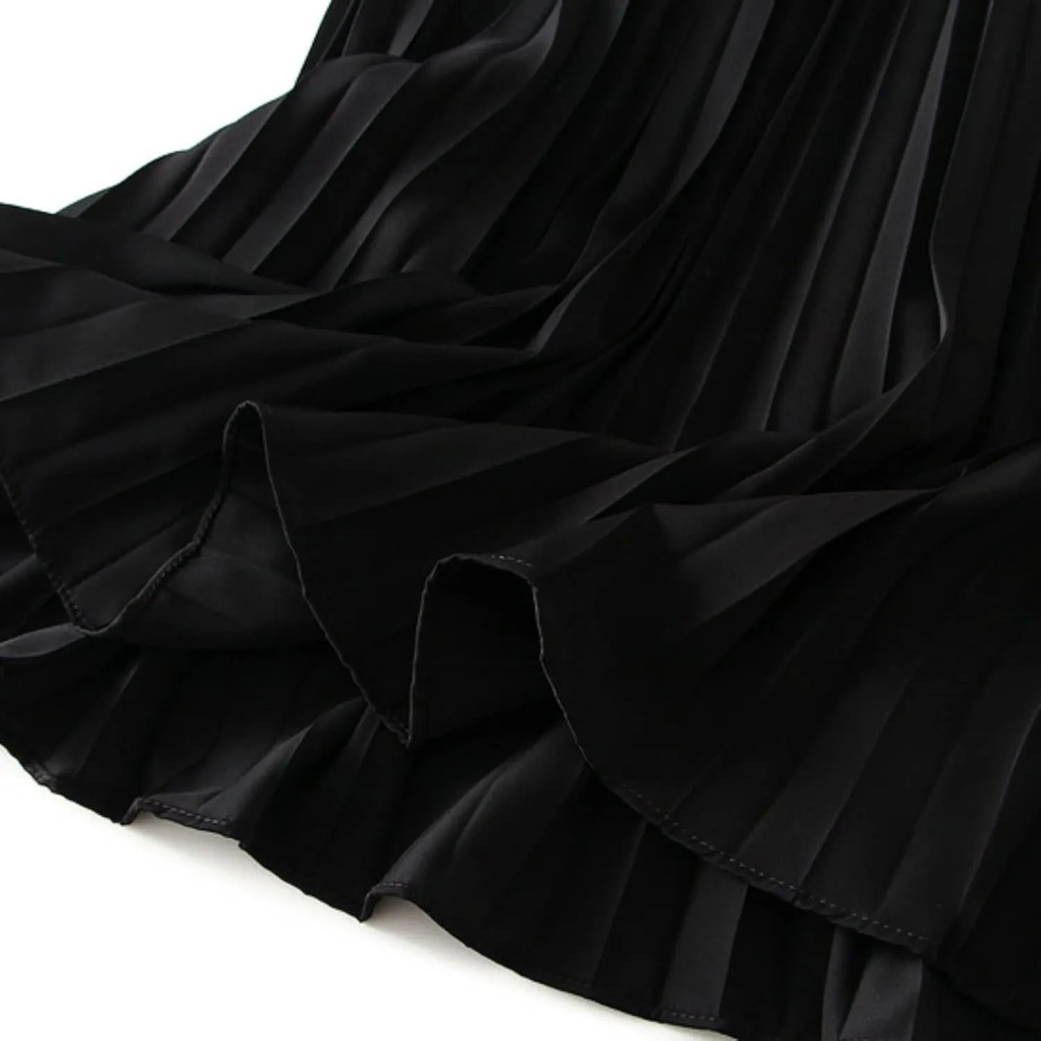 Womens Casual Fashion Stretch Skirt Women Midi Skirts for Women Waist Solid Skirt Elegant Womens Pleated Maxi