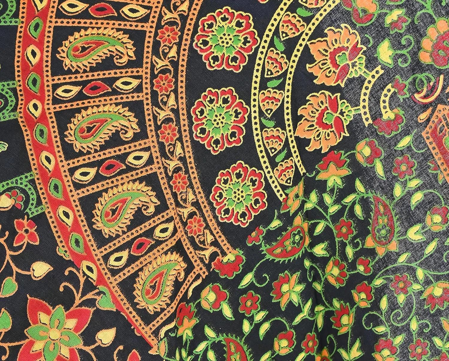 Women's Cotton Wrap Around Block Printed Long Indian Skirt