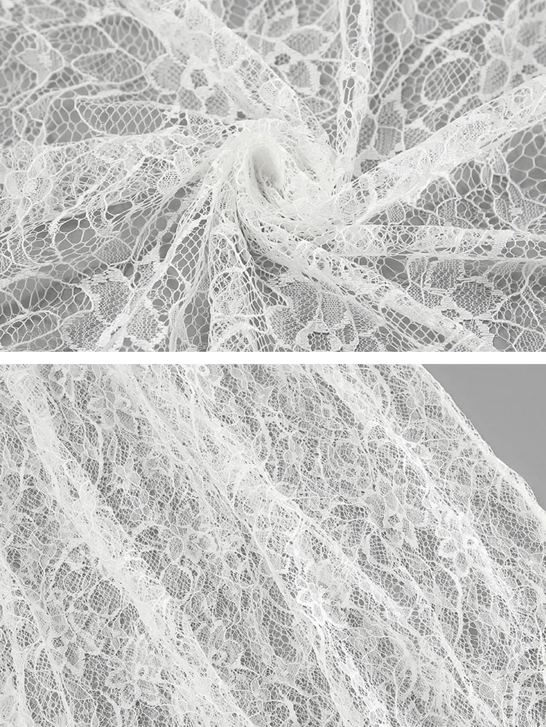 Women's Floral Lace Skirt See-Through Floral Maxi Mesh Tulle Skirt Sheer Flowy Lace Skirts