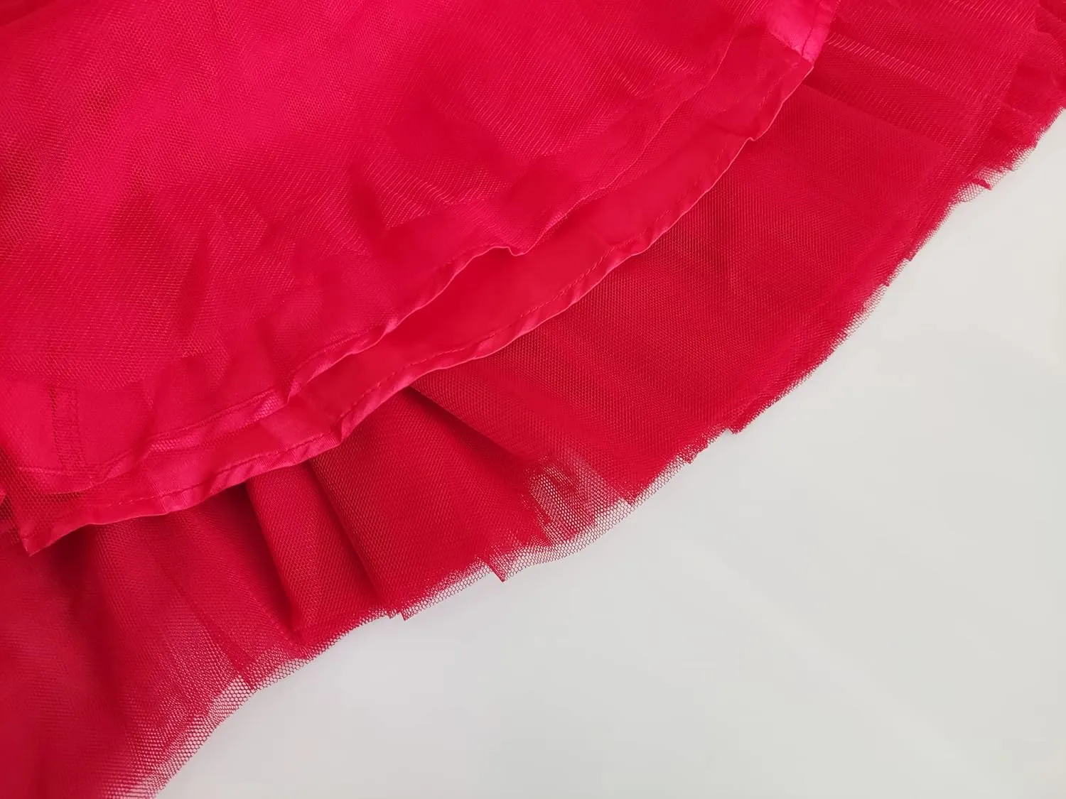 Women's Knee Length Tulle Skirts Layered Prom Party Midi Tutu Skirt