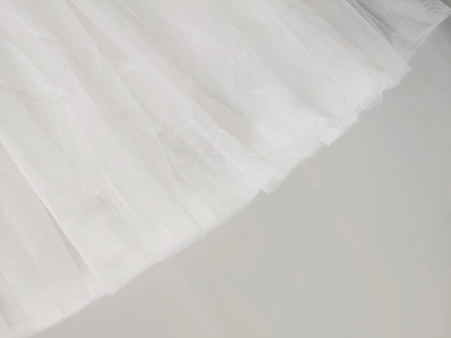 Women's Knee Length Tulle Skirts Layered Prom Party Midi Tutu Skirt