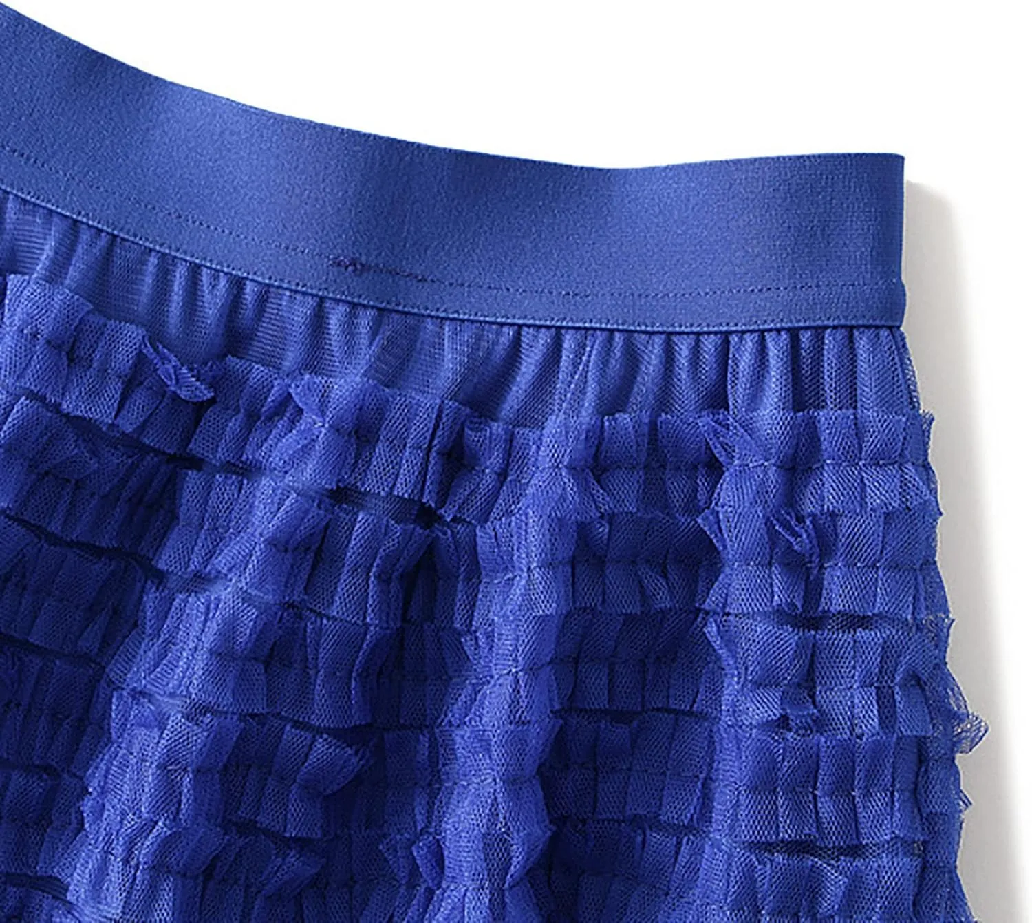 Women's Long Maxi Tulle Skirts A Line Ruffle High Waisted Tiered Layered Mesh Tutu Skirt Petticoat Costumes