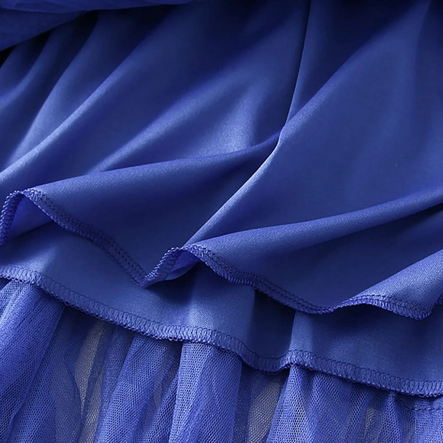 Women's Long Maxi Tulle Skirts A Line Ruffle High Waisted Tiered Layered Mesh Tutu Skirt Petticoat Costumes