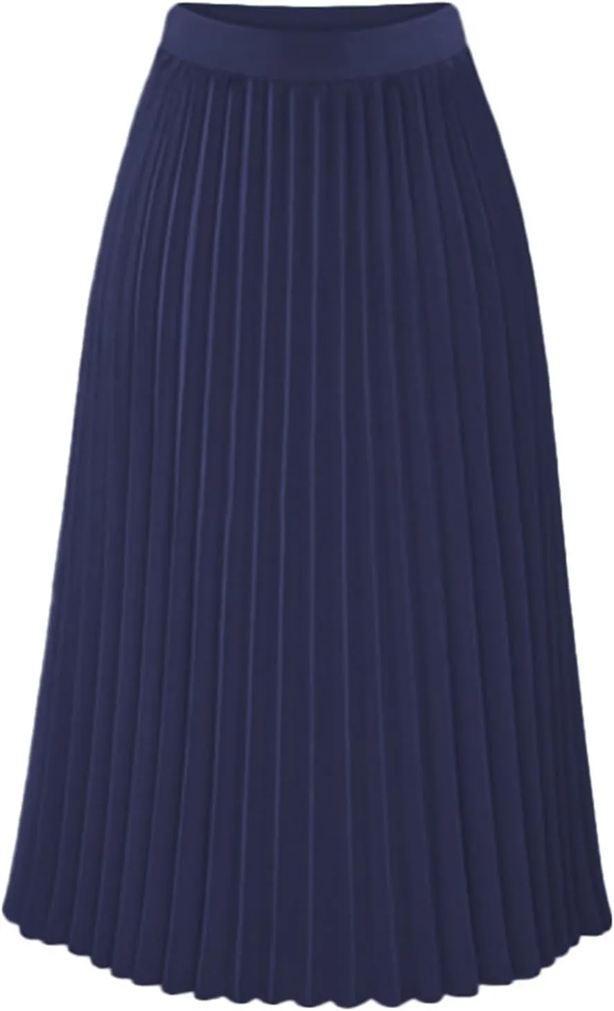Women's Maxi Skirts Pleated Elegant A-Line Skirts Solid Color Lounge Baggy Long Skirts High Waisted Skirt 2025