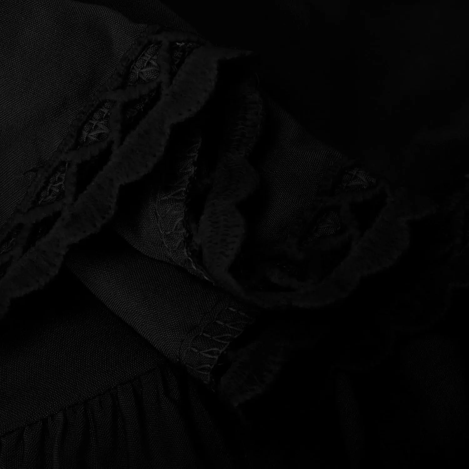 Womens Mini Skirt Asymmetrical Hem Ruffle Skirts Flowy Layered Skirt A-Line Lace Skirts Elastic Waist Pleated Skirt
